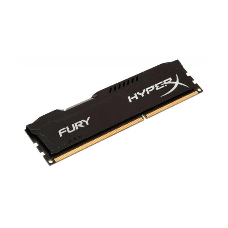 MEMORIA KINGSTON HYPERX FURY BLACK, 16GB, DDR4, 2666 MHZ, PC4-21300, CL16, 1.2V.